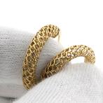 Gouden oorringen | Ø 23,6 mm (oorbellen, kliksluiting), Sieraden, Tassen en Uiterlijk, Oorbellen, Ophalen of Verzenden, Gebruikt