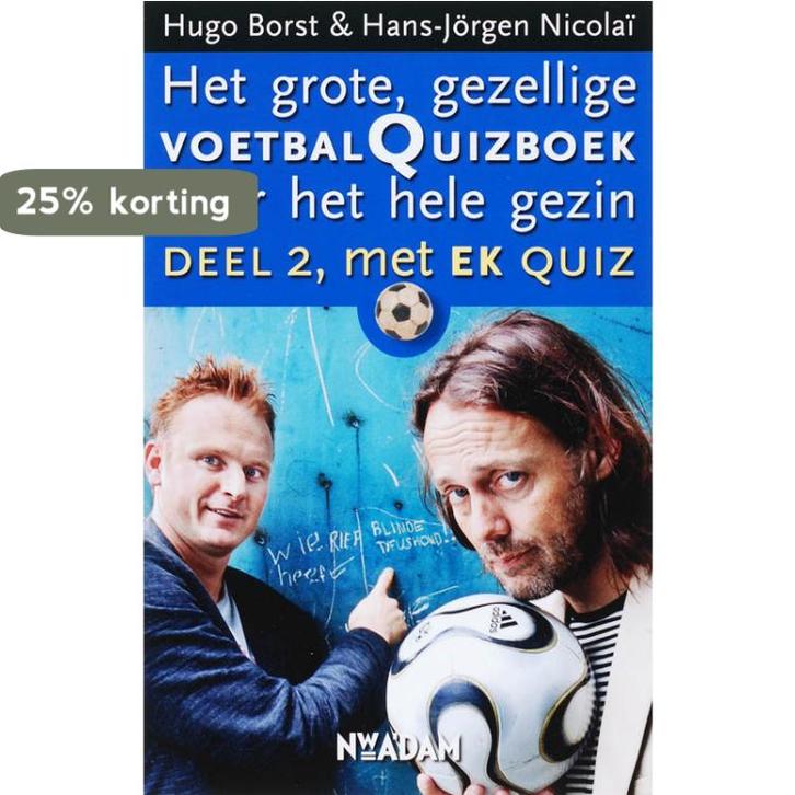 Het grote, gezellige voetbalquizboek voor het hele gezin 2, Boeken, Hobby en Vrije tijd, Gelezen, Verzenden