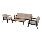 Manu loungeset - matt antraciet, Huis en Inrichting, Stoelen, Ophalen of Verzenden, Nieuw