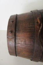 Vat - oak, wrought iron - Kruitvat, Antiek en Kunst