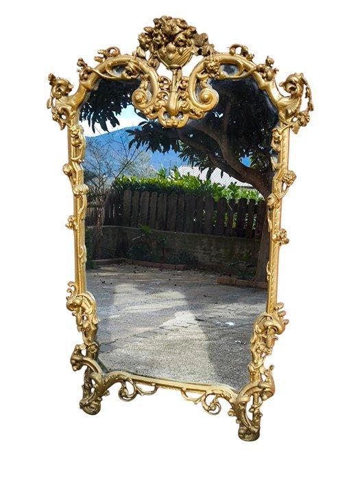 Wandspiegel - Hout, Glas, Antiek en Kunst, Antiek | Overige Antiek