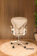 Herman Miller Aeron - Kleur Wit -  5 Jaar Garantie, Verzenden, Zo goed als nieuw, Wit, Bureaustoel