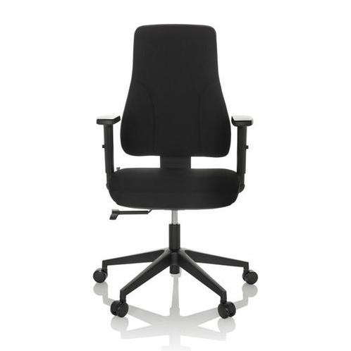 Bureaustoel | Met Armleuning | Stof | Zwart | Ergonomisch, Huis en Inrichting, Bureaus, Nieuw, Verzenden