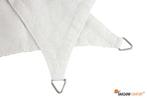 Schaduwdoek 3x5m rechthoek waterdoorlatend Mystic White, Nieuw