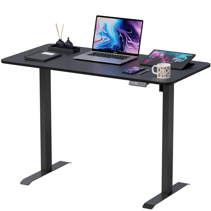 Avalo Zit Sta Bureau Elektrisch Verstelbaar - 140x60CM-Zwart, Huis en Inrichting, Bureaus, Verzenden