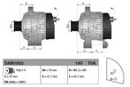 Dynamo / Alternator FIAT STRADA (1.3 D Multijet), Auto-onderdelen, Motor en Toebehoren, Ophalen of Verzenden, Nieuw