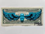 gregos - Lot of 3 « blue light flying dollars »