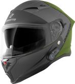 Bogotto H153 BT SPN Zwart Groen Bluetooth Helm, Verzenden, Nieuw met kaartje, Integraalhelm, Overige merken