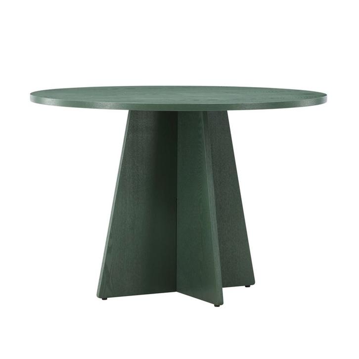 *WOONWINKEL* Ronde Eettafel Met Kruisvoet Groen, Huis en Inrichting, Tafels | Eettafels, Nieuw, Verzenden