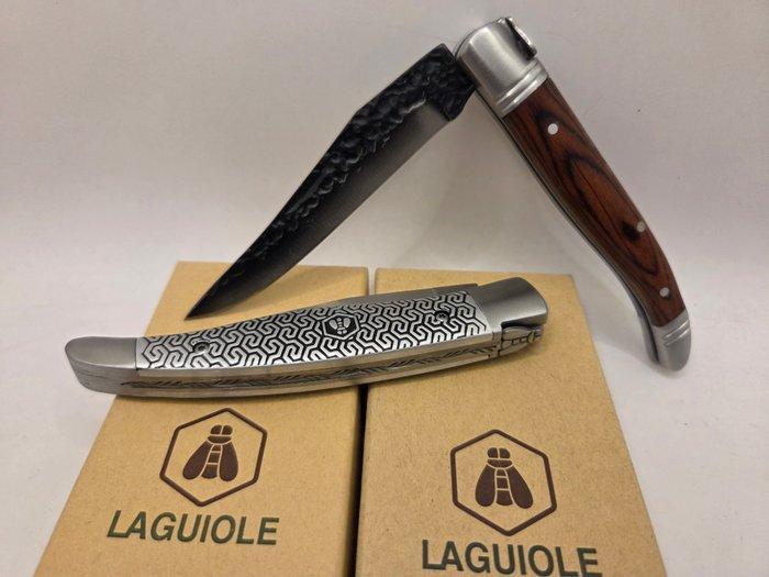 Laguiole - Tafelmes (2) - Laguiole vouwmessen of zakmessen -, Antiek en Kunst, Antiek | Keukenbenodigdheden