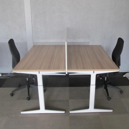 (MDK-104303) Ahrend Mehes bureau met nieuw blad 160 x 80 cm, Huis en Inrichting, Bureaus, Bureau, Gebruikt, In hoogte verstelbaar
