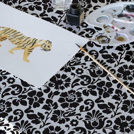 Doorzichtig tafelzeil barok bloem, transparant tafelkleed, Huis en Inrichting, Tafelkleden, Nieuw