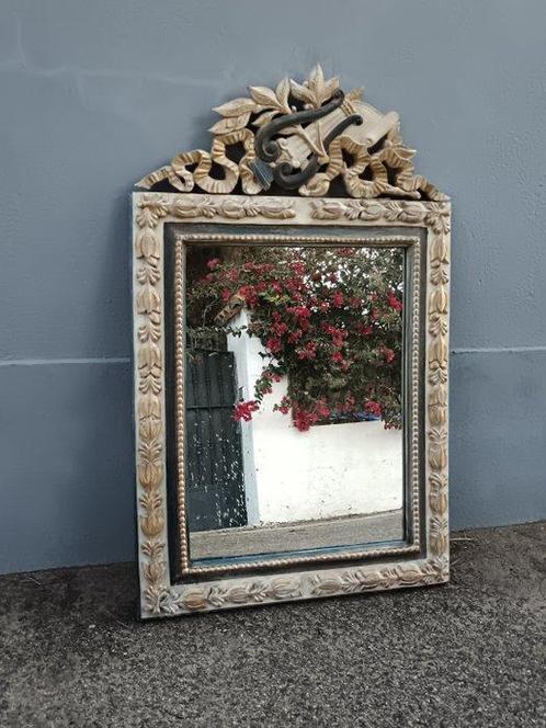 Spiegel - Hout - Espejo XXL, Antiek en Kunst, Curiosa en Brocante
