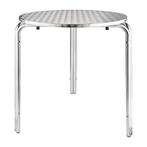 Bistro tafel - Rond - Stapelbaar - Aluminium - 70 cm - CG836, Verzenden