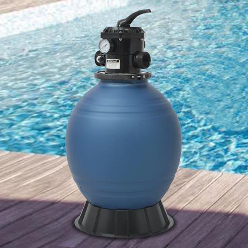 vidaXL Zwembadzandfilter met 6-positie ventiel 460 mm blauw, Tuin en Terras, Zwembad-toebehoren, Nieuw, Verzenden