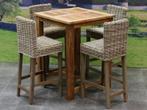 Rita barset 80x80xH105 cm 5-delig teak, Tuin en Terras, Ophalen of Verzenden, Nieuw