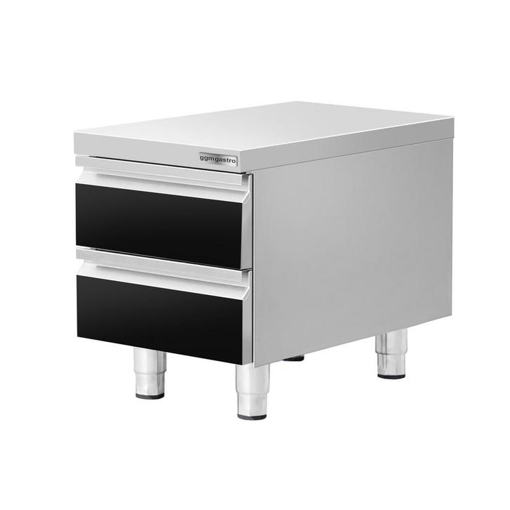 GGM Gastro | Ladeblok - Zwart-Titanium - 400x560mm - 2 laden, Zakelijke goederen, Horeca | Keukenapparatuur, Nieuw in verpakking