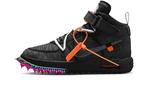 Nike Air Force 1 Mid Off-White Clear White - maat 42.5, Verzenden, Wit, Nieuw, Sneakers of Gympen