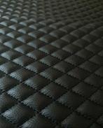 Matelassé Kunstleer Zwart, Hobby en Vrije tijd, Stoffen en Lappen, Nieuw, Zwart