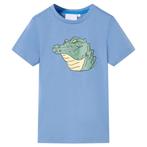 vidaXL Kindershirt 104 middelblauw, Verzenden, Nieuw