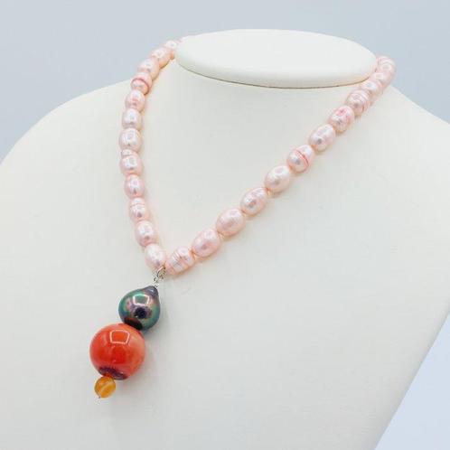 Zonder Minimumprijs - Ketting met hanger - 18 karaat Witgoud, Sieraden, Tassen en Uiterlijk, Antieke sieraden