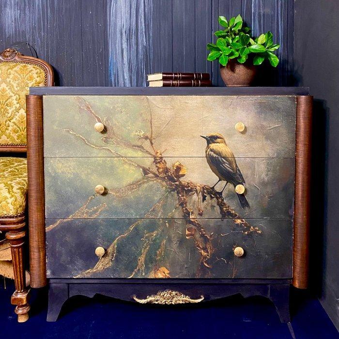 Ladekast - Hout - Commode Art Déco gerestaureerd met, Antiek en Kunst, Curiosa en Brocante