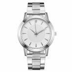 Fako® - Herenhorloge - Stalen Band - Diamond - Ø 40mm -, Verzenden, Nieuw