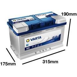 Varta Blue Dynamic EFB N80 80Ah 315x175x190x190, Auto-onderdelen, Accu's en Toebehoren, Verzenden