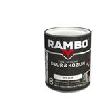 Rambo Pantserlak Deur en Kozijn Wit 0.75L, Doe-het-zelf en Verbouw, Verf, Beits en Lak, Verzenden, Wit, Nieuw, Lak