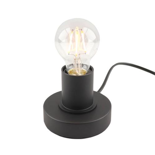 Aluminium tafellamp zonder kap zwart, Rika, Huis en Inrichting, Lampen | Tafellampen, Nieuw, Metaal, Minder dan 50 cm, Ophalen of Verzenden