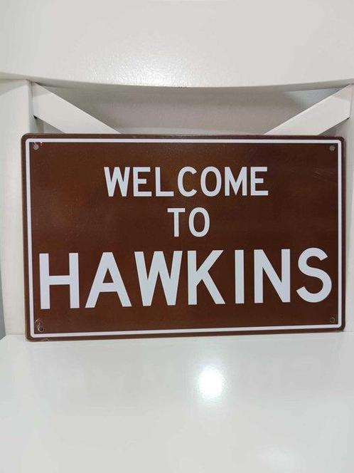 Stranger Things - - Film rekwisiet Welkom in Hawkins bord, Verzamelen, Film en Tv