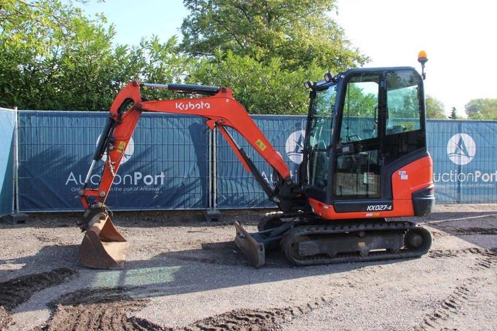 Veiling: Rupsgraafmachine Kubota KX027-4 Diesel 17.5kW 2018, Zakelijke goederen, Machines en Bouw | Kranen en Graafmachines, Graafmachine