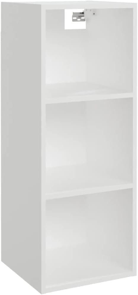 VidaXL wandkast, wit hoogglans, 34.5 x 32.5 x 90 cm, Diversen, Overige Diversen, Ophalen