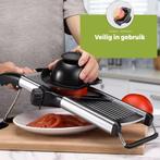 HI NATURE™ Luxe Groentesnijder Mandoline RVS met, Huis en Inrichting, Ophalen of Verzenden, Zo goed als nieuw