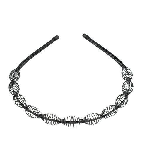 Diadeem Metaal Fantasie Gedraaid Duo Wave Zwart, Sieraden, Tassen en Uiterlijk, Uiterlijk | Haarverzorging, Verzenden