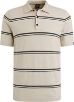 Vanguard Knitted Poloshirt Streep Beige maat M Heren, Kleding | Heren, Polo's, Beige, Nieuw, Vanguard, Verzenden