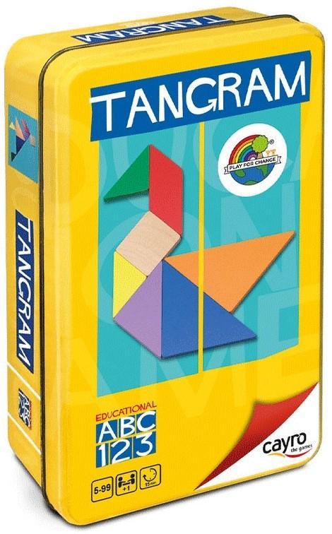 Tangram in Metal Box | Cayro - Puzzels, Hobby en Vrije tijd, Denksport en Puzzels, Nieuw, Verzenden