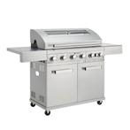 Barbecue / Gasgrill / BBQ Minnesota - 7-Pits - RVS - Incl. A, Tuin en Terras, Gasbarbecues, Verzenden, Nieuw