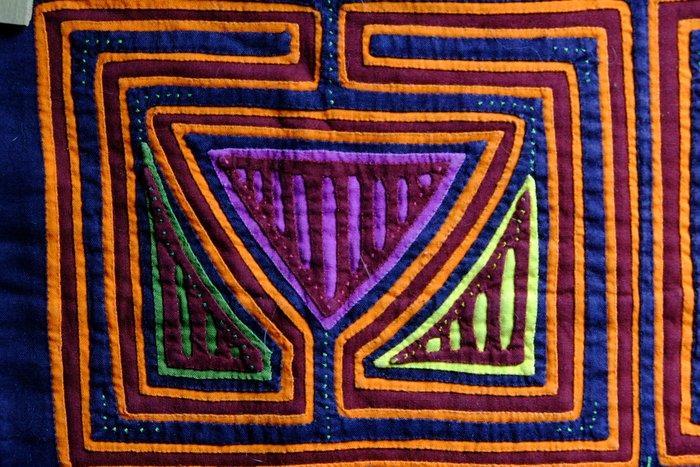 Tissu Mola, volk Kuna, Colombia - Colombia (Zonder, Antiek en Kunst, Kunst | Niet-Westerse kunst