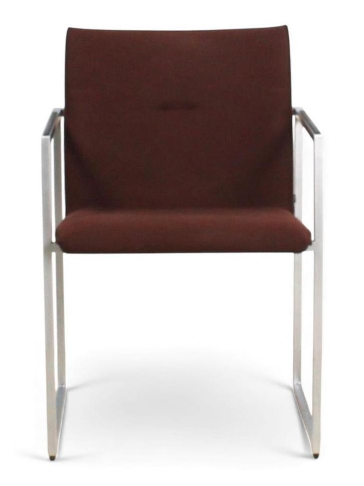 Arco Frame stoel, vilt bekleding, donkerbruin-alu, Huis en Inrichting, Stoelen, Overige kleuren, Gebruikt, Ophalen of Verzenden
