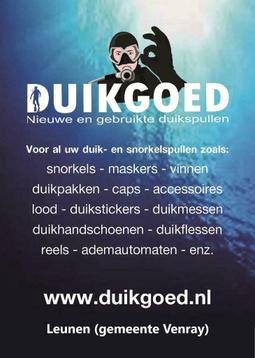 Ruime keuze uit gebruikte duikspullen bij Duikgoed!