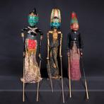 3 Wayang Golék poppen - Bima, Suyudana, Baladewa - Java