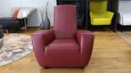 Fauteuil Label Longa  rood REFURBISHED, Huis en Inrichting, Fauteuils, Ophalen of Verzenden, Zo goed als nieuw, 75 tot 100 cm