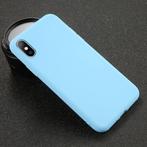 iPhone XS Max Ultraslim Silicone Hoesje TPU Case Cover Blauw, Verzenden, Nieuw