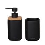 Badkamerset - Zeepdispenser 200 ml / Tandenborstelbeker, Ophalen of Verzenden, Nieuw