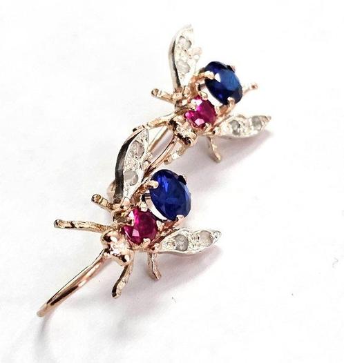 Zonder Minimumprijs - Oorbellen - 9 kt. Roségoud, Zilver -, Sieraden, Tassen en Uiterlijk, Oorbellen
