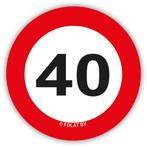 Confetti 40 Jaar Verkeersbord 48st, Hobby en Vrije tijd, Feestartikelen, Verzenden, Nieuw