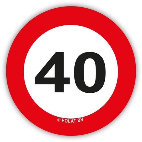 Confetti 40 Jaar Verkeersbord 48st, Hobby en Vrije tijd, Feestartikelen, Nieuw, Verzenden