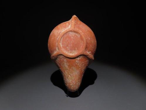 Laat-Romeins / Vroeg-Byzantijns Terracotta Olielamp. 4e-6e, Verzamelen, Mineralen en Fossielen
