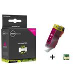 Geschikt Canon CLI-521M inktcartridge Magenta MET CHIP, Nieuw, Cartridge, Inktmedia